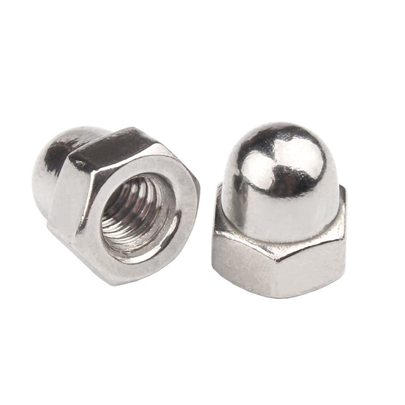 [Australia - AusPower] - 1/4"-20 Acorn Cap Nuts, Stainless Steel 18-8 (304) Acorn Cap Nuts, 50pcs 1/4"-20 304 Stainless Silver 