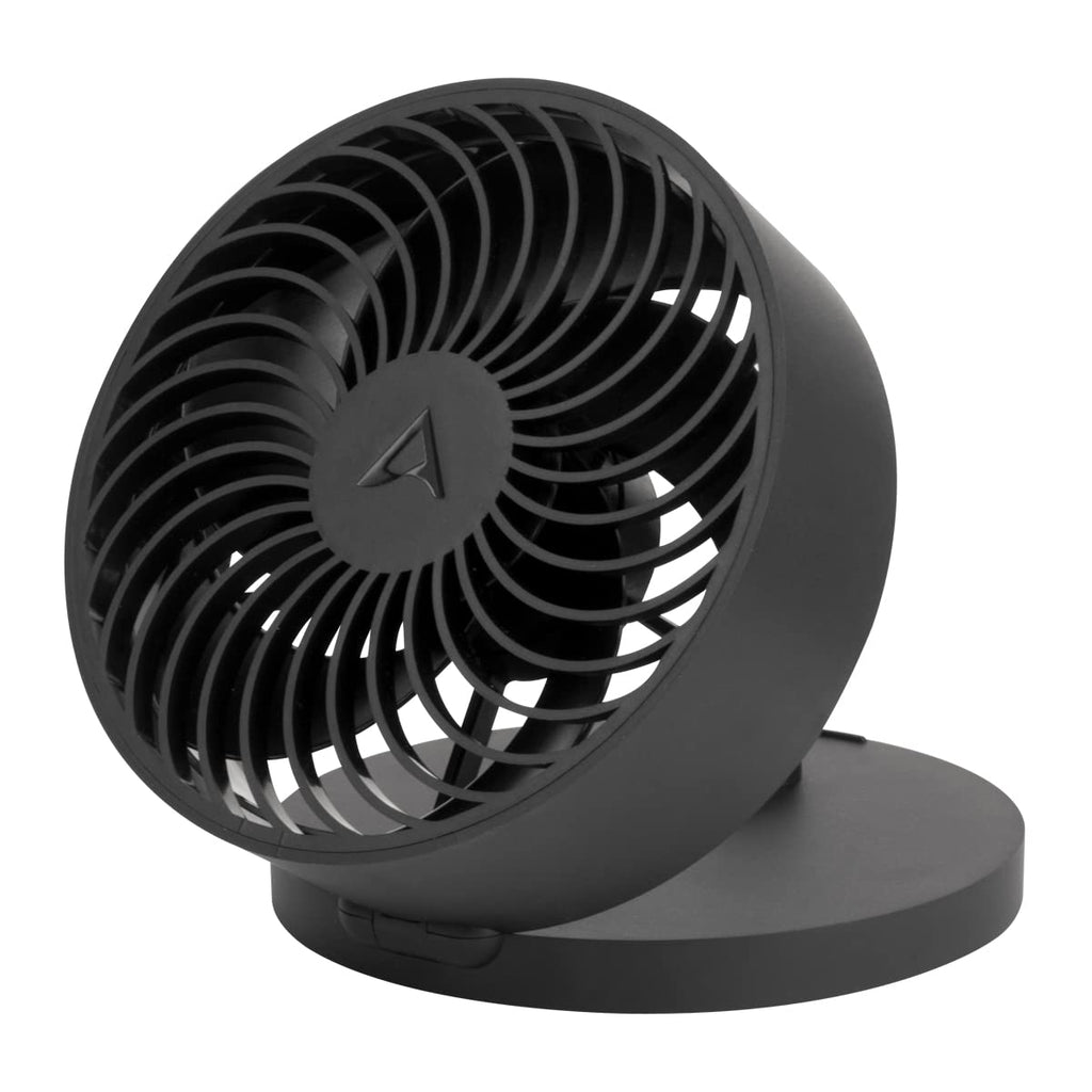 [Australia - AusPower] - ARCTIC Summair Plus - Foldable table fan with integrated rechargeable battery, USB-C connection (incl. USB-A charging cable), stepless adjustable 600-3300 rpm - Black 