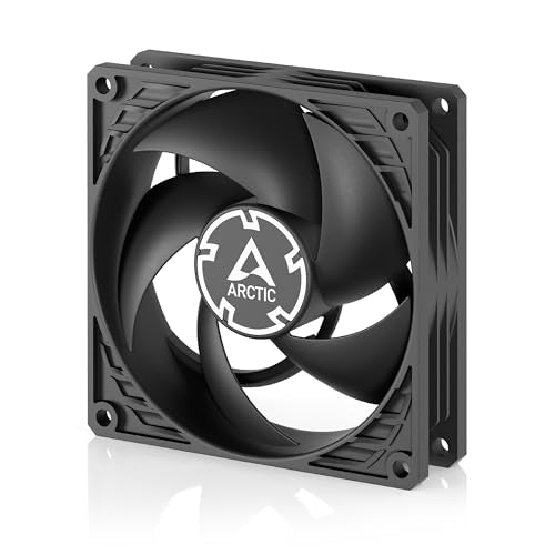 ARCTIC P9 PWM PST - PC Fan, 92 mm PWM Case Fan with Cable Splitter | Optimised for static pressure, 200-3000 rpm, quiet and efficient motor, 0dB mode, case fan