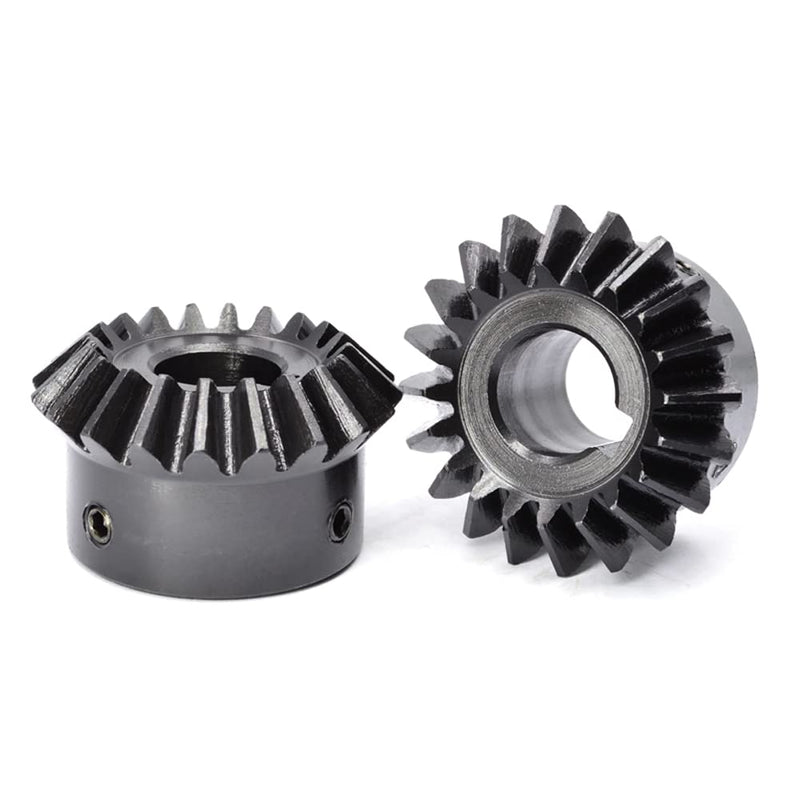 [Australia - AusPower] - 2 Pcs 2M 20 Teeth 8-18mm Shaft Hole Tapered Bevel Gear 1: 1#45 Steel 2 Module 90 Degree Steering Gear with M5 Fixing Hole(12mm) 12mm 