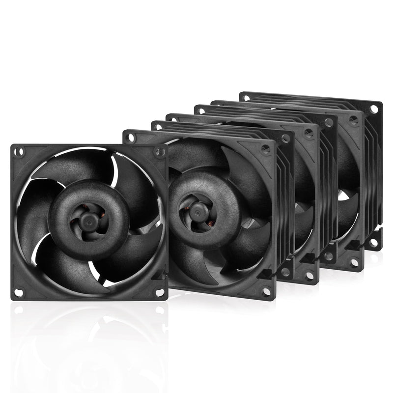 [Australia - AusPower] - ARCTIC S8038-10K (4 Pieces) - Fan, 80x80x38 mm, 500-10000 RPM, PWM Regulated, 4-pin Connector, 12 V DC, Black S8038-10K (4 Pack) 