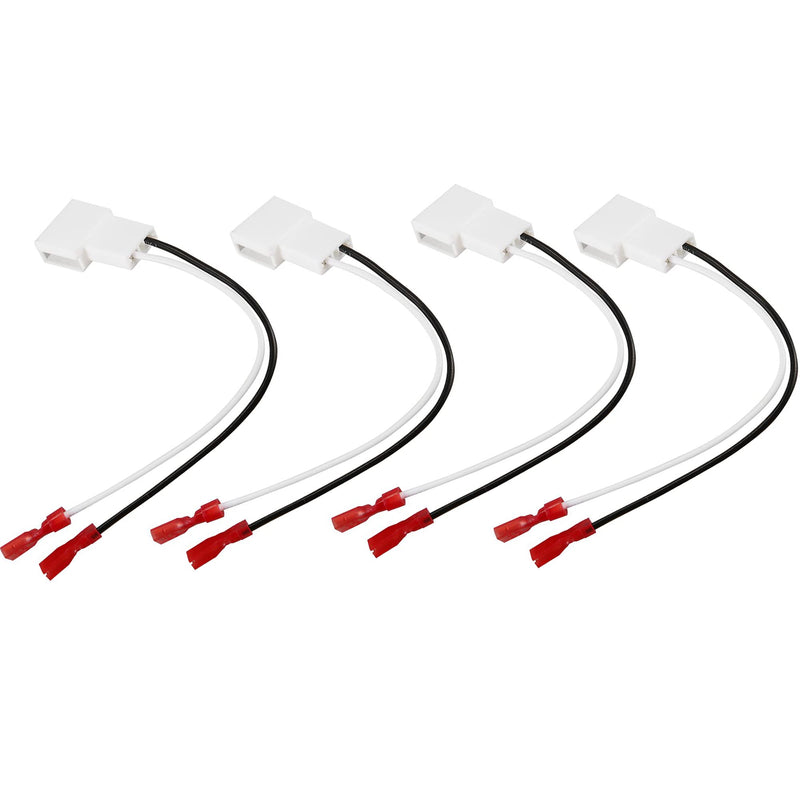 [Australia - AusPower] - 4 Pack 72-8104 Speaker Harness Adapter for Toyota Speaker Wire Harness Adapter Plug Compatible with Toyota Tacoma Tundra Camry Corolla 4 Runner Scion Pontiac Speaker Wiring Harness Adapter 