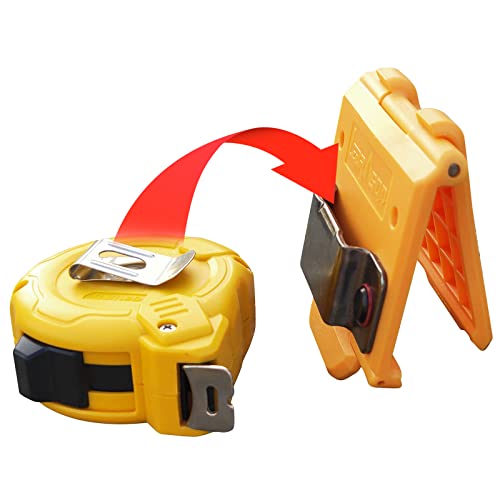 Lzdrason yellow measuring tape holder clip for tool belt, 1 pack