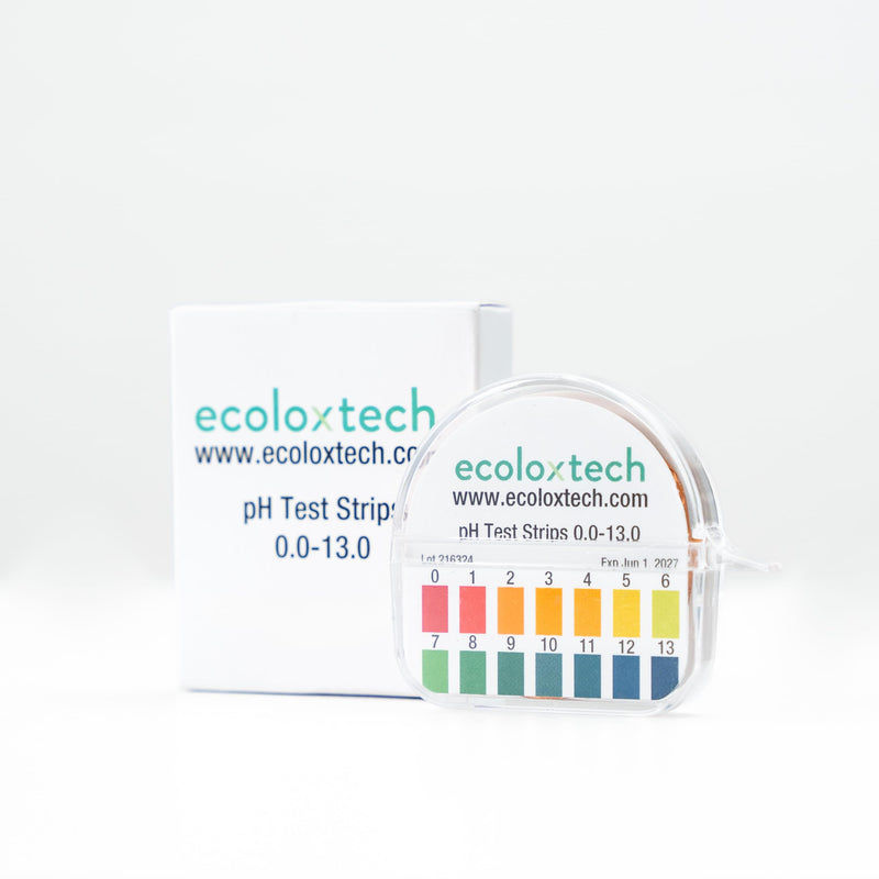 [Australia - AusPower] - EcoloxTech - Instant Check pH Paper, Wide Range pH Test Strips [0.0-13.0] for EcoOne Systems Water Testing Kit, Water Quality Tester, pH Tester for Home, Restaurant, and Lab Use - 125 Strips 