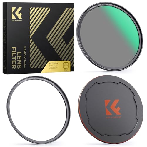 K&F CONCEPT 62mm Magnetic ND8 Lens Filter+Magnetic Basic Ring+Lens Cap
