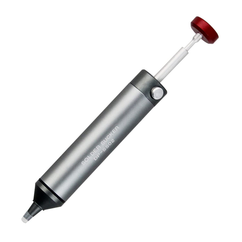 Desoldering Pump with High Temperature Resistant Silicone Nozzle | High-quality aluminum housing, solder sucker, stronger suction power, indispensable accessory for professional welders TIPS Desoldering Pump