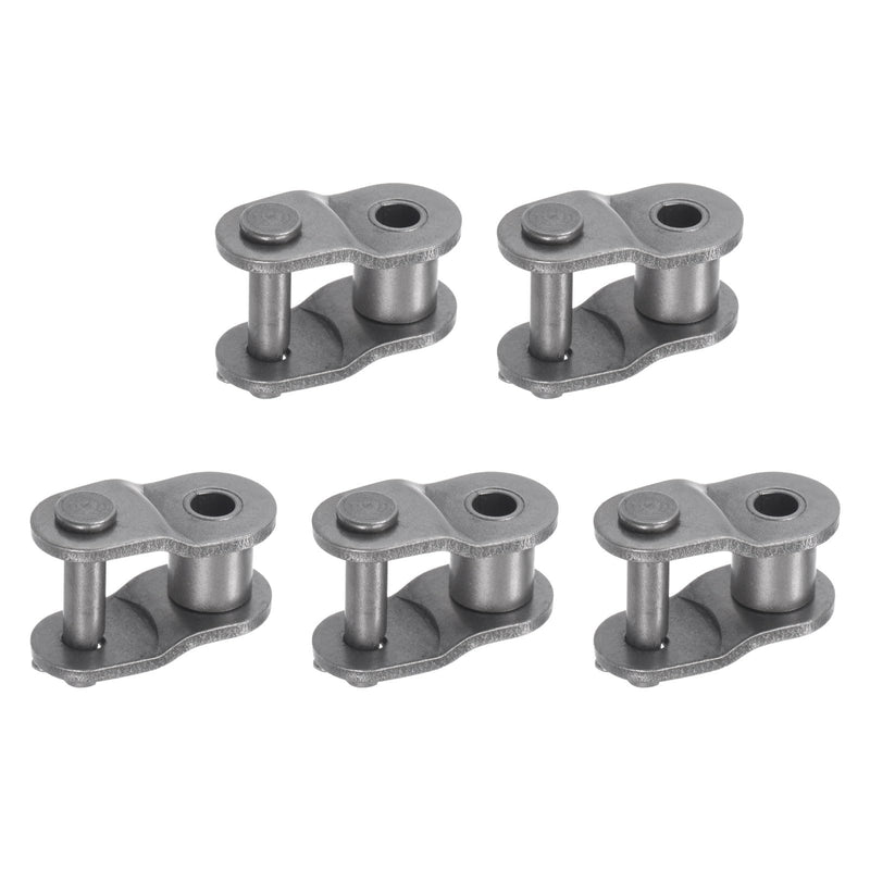 [Australia - AusPower] - uxcell 5Pcs #80 Chain Offset Half Link Roller, 1" Pitch Carbon Steel, Standard Chain End Connector Split Links for 16A Chain 