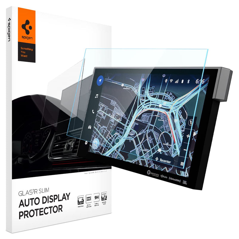 [Australia - AusPower] - Spigen Tempered Glass Screen Protector [GlasTR Slim] designed for Toyota Tundra (2022/2023/2024), Toyota Sequoia (2023/2024) 14 inch Dashboard Touchscreen - Matte/Anti Finger Print 