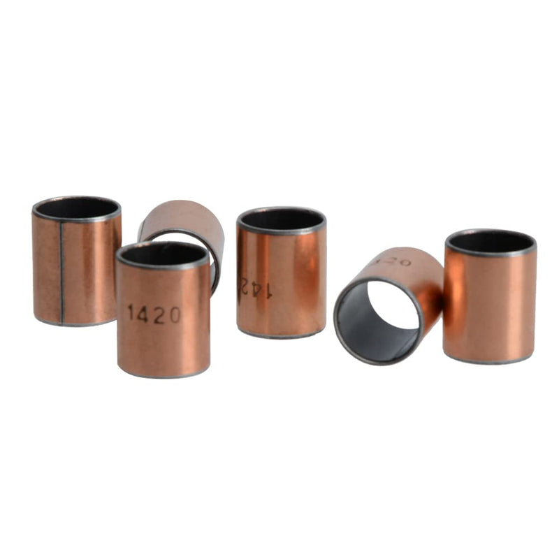 [Australia - AusPower] - YXQ 6 Pcs Sleeve Bearing Plain Bearings Wrapped Oilless Bushings Bronze?14mm ID x 16mm OD x 20mm Length 