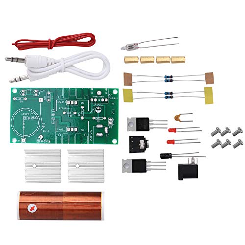 Tesla Coil, Tesla Coil Kit, Musical Tesla Coil, Tesla Coil Module, Plasma Speaker, Disassembled Mini DIY Electronics Kit, Tool, 15W DC 15-24V, 2A