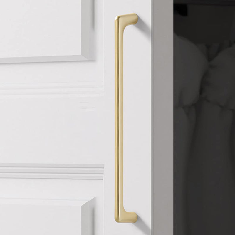 4 Pack Gold Cabinet Drawer Pulls, Brushed Gold Pulls Handles for Dresser Drawers Bathroom Cabinet Hardware 192mm 7-1/2"(192mm） Gold-4Pack