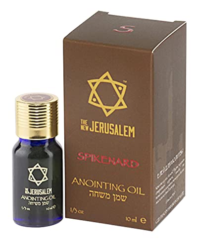 Spikenard Anointing Oil from Israel, Holy Spiritual Oils Bottles from Jerusalem Blessed, Handmade with Natural Ingredients and Blessed for Wedding Ceremony, Religious Use, 0.34 Fl Oz Spikenard 0.34 Fl Oz (Pack of 1)