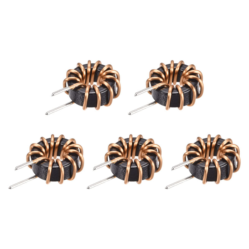 MECCANIXITY Toroid Inductance Copper Coil Vertical Inductor 10uH 10A for DIY Circuit Board Pack of 5