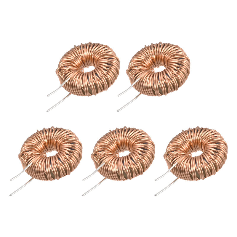 MECCANIXITY Toroid Inductance Copper Coil Magnetic Inductor 330uH 5A for DIY Circuit Board Pack of 5