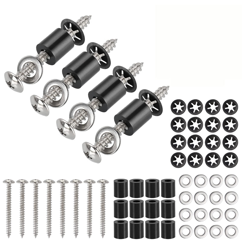 [Australia - AusPower] - 43 Set (172Pcs) Pegboard Mounting spacers and screws Kit, Peg Boards Installation Hardware Accessories. Include Sturdy Screws, Spacers,Washers and Lock Clips for 1/8 Inch and 1/4 Inch Pegboard 