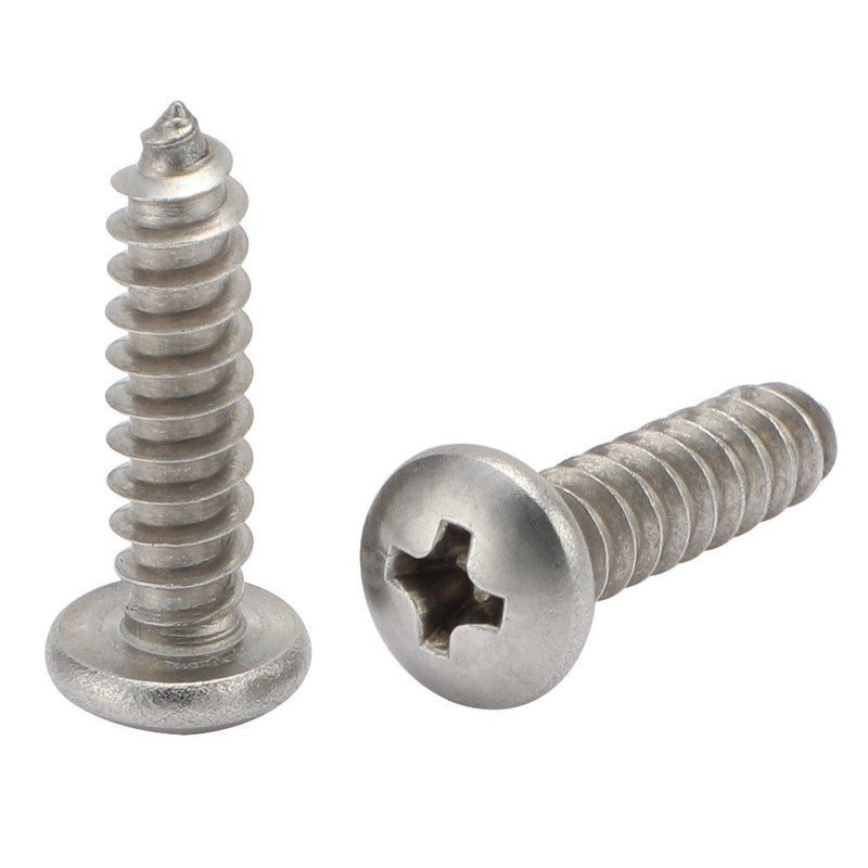 [Australia - AusPower] - #14 x 1-1/2" Pan Head Self Tapping Screws Sheet Metal Wood Screws, 304 Stainless Steel 18-8, 25 PCS #14 x 1-1/2" 