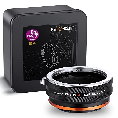 K&F CONCEPT EOS-NEX Lens Mount Adapter Pro, Manual (EF/EF-S) Lens Adapter Compatible with Sony E Mount Camera Body