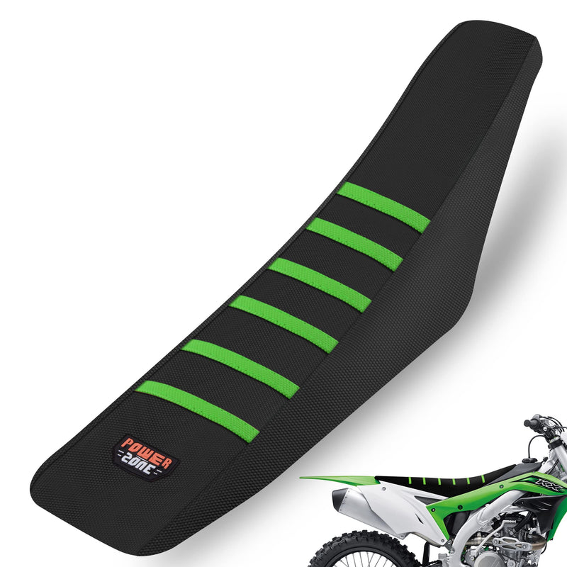 Universial Dirt Bike Seat Cover - Soft Ribbed Rubber Seat Covers for Motorcross Enduro Green