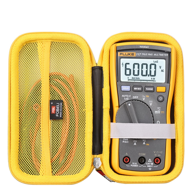 [Australia - AusPower] - FBLFOBELI EVA Travel Carrying Case for Fluke 117 115 116 114 113 Digital Multimeter, Storage Organizer Bag (Case Only) 