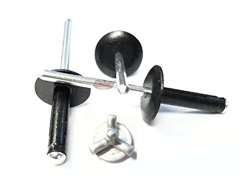 Black Edge Performance Products 3/16-inch tri-fold large-head aluminum blind rivet with .040-.354-inch grip range