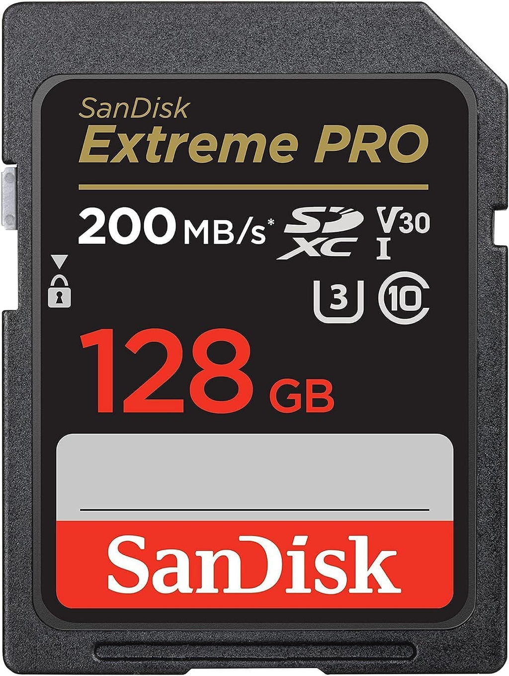 [Australia - AusPower] - SanDisk 128GB Extreme PRO SDXC UHS-I Memory Card - C10, U3, V30, 4K UHD, SD Card - SDSDXXD-128G-GN4IN Memory Card Only 