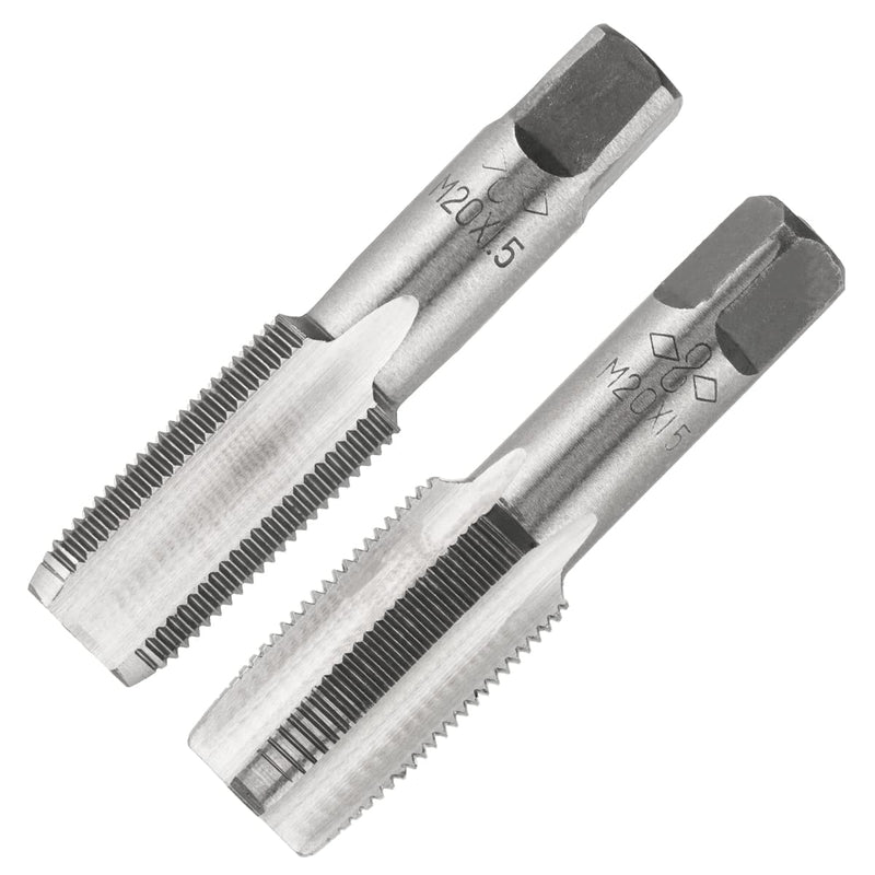 [Australia - AusPower] - M20 X 1.5 Metric Hand Tap, Right Hand M20 X 1.5mm Threading Hand Tap 1Pair M20x1.5 