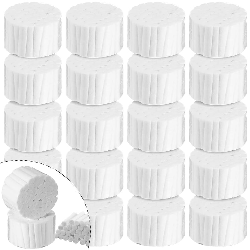 [Australia - AusPower] - 1000 Counts Dental Gauze Rolls, Cottons Pads for Dentists, Good Absorbent Nose Plugs Flexible Dental Cotton Rolls Swabs Rolled Cotton Ball for Kids, Adults Nosebleed, Mouth Gauze Accessories, 1.5 Inch 