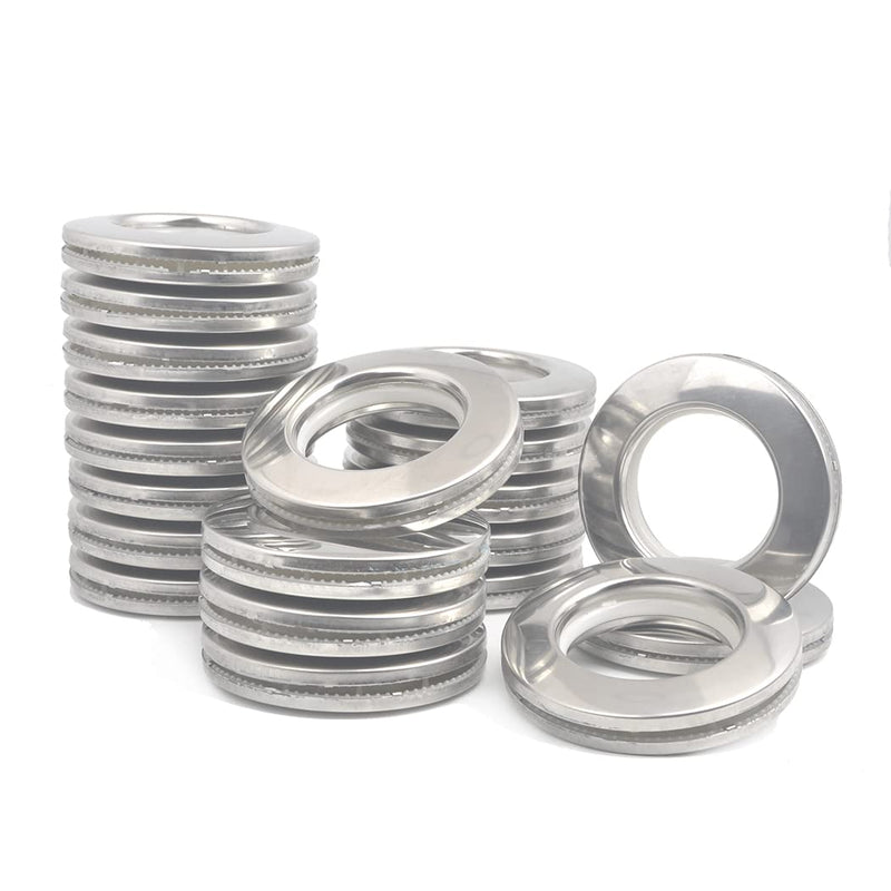 [Australia - AusPower] - Curtain Grommets Surface 20 pcs Stainless Steel Metal Curtain Eyelet Rings Inner Layer ABS Plastic Drapery Grommets 1.65“ Grommet Kit Curtain Rings (20) 