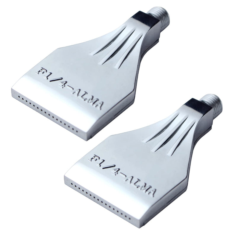 [Australia - AusPower] - Flat Nozzle G1/4 Male Thread Aluminium Alloy Air Blow Off Flat Jet Nozzle 2 Pack 