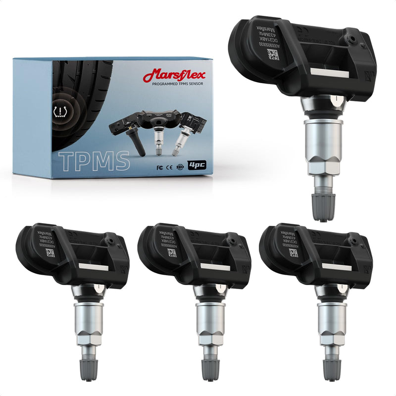 [Australia - AusPower] - Marsflex TPMS Sensor Compatible for Mercedes Benz SMART AMG Freightliner Sprinter 433MHz 4pcs, Programmed Tire Pressure Monitoring System Replaces# A0009050030 9050030 A0009057200 9057200 