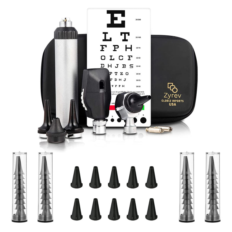 [Australia - AusPower] - Zyrev ZetaLife Combo Otoscope Set with 50 Extra Disposable Specula Tips (1st Edition) 