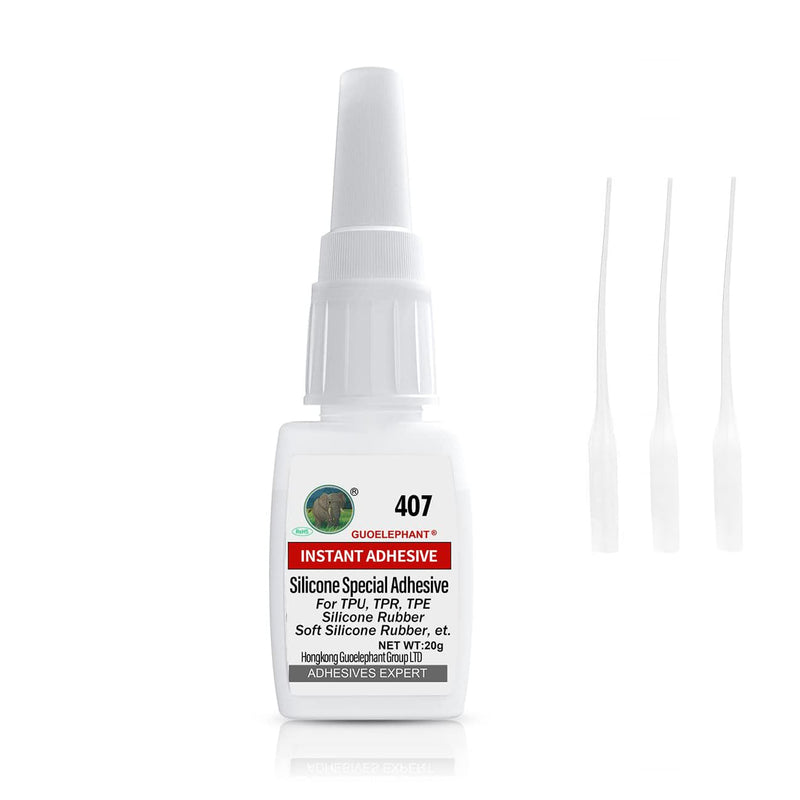 [Australia - AusPower] - Silicone Glue,Glue for Silicone,for bonding Between Silicone and Silicone, Silicone and Other Material.Instant Super Glue for Silicone, Silicone rubber, TPU, TPR, TPE, Liquid silicone 