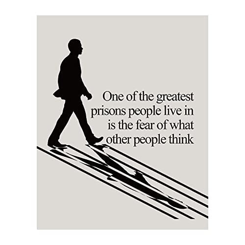 Motivational Wall Art, One of Greatest Prisons, 8x10 Unframed Print