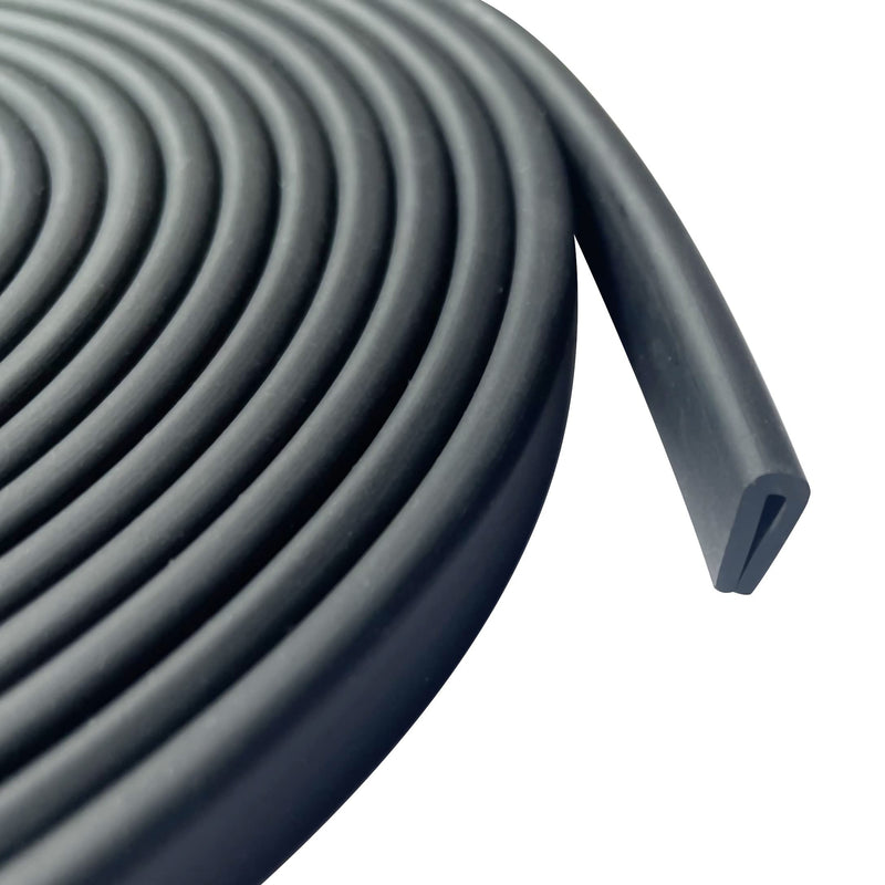 [Australia - AusPower] - Rubber Edge Trim, 1/16" U Channel Edge Trim, Edge Protector, Length 10Ft, U Shaped Gasket, EPDM Material, Black Color, Edge Protector for Sheet Metal1 Fit 1/16"- Length 10' 