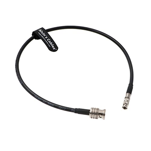 Alvin's Cables 12G HD SDI Coaxial Cable Micro-BNC Male High-Density BNC to BNC Male for Blackmagic Video Assist 75 Ohm straight micro bnc