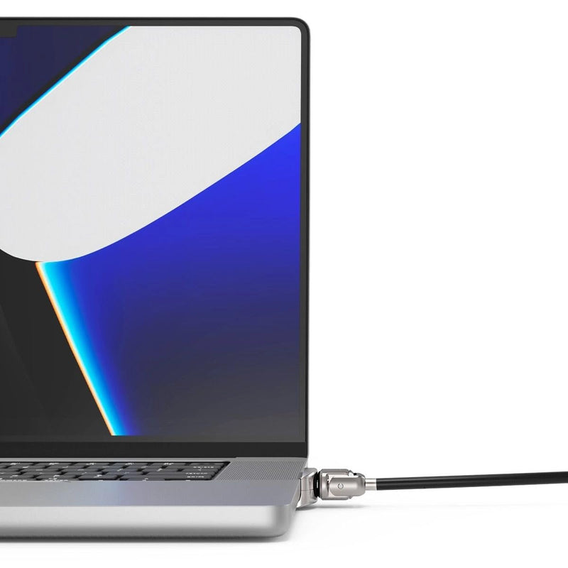 [Australia - AusPower] - Compulocks Ledge Lock Adapter for MacBook Pro 16" M1, M2 & M3 with Combination Cable Lock Silver 
