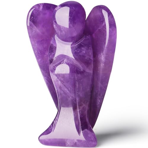 QINJIEJIE Amethyst Crystal Angel Crystals Healing Stones Guardian Angel