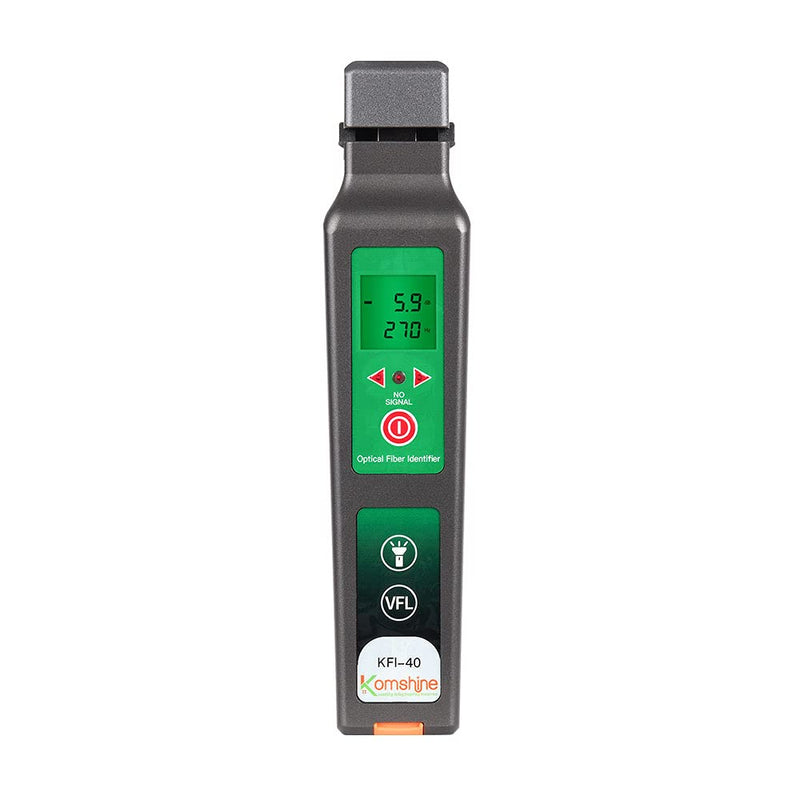 [Australia - AusPower] - Komshine 2025 KFI-40 Optical Fiber Identifier Optic Dominant Traffic Detector Multi in one Chucks with 800-1700nm Cable Tester (KFI-40) 