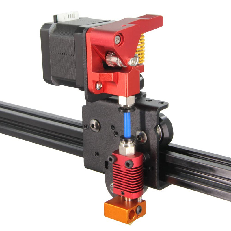 Upgrade Direct Dual Gear Extruder Support Plate Kit with Stepper Motor Easy Print Flexible Filament for Creality Ender 3/CR-10 3D Printer (Direct Plate+Dual Gear Extruder+Stepper Motor) Direct Plate+Dual Gear Extruder+Stepper Motor