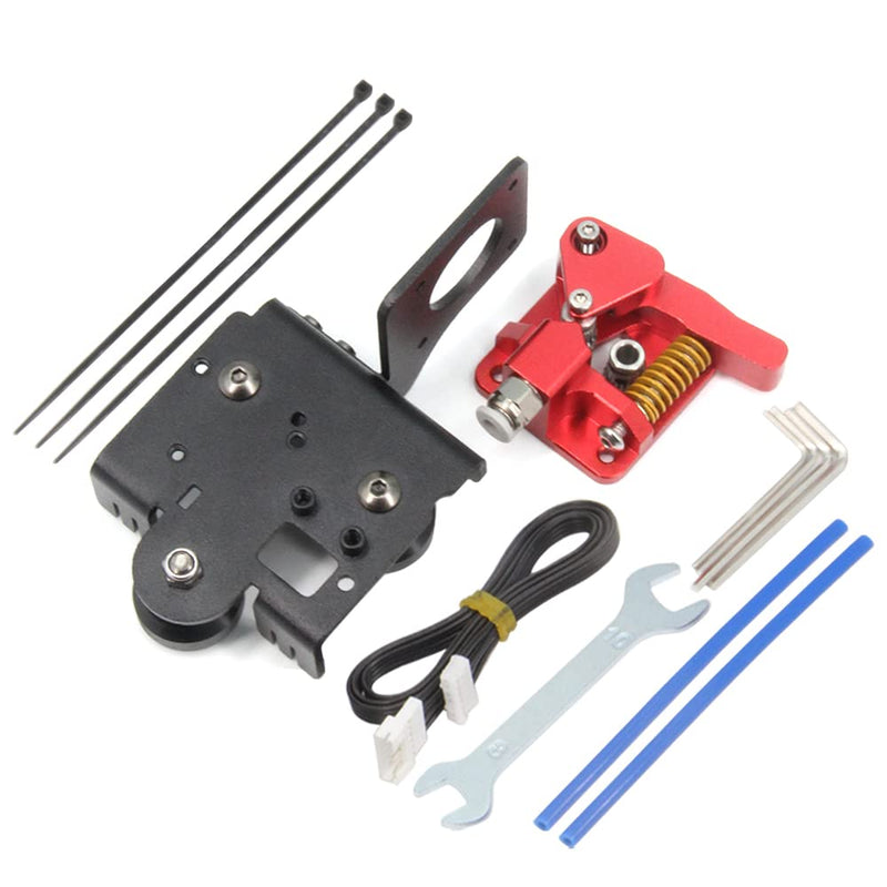 [Australia - AusPower] - Upgrade Direct Dual Gear Extruder Support Plate Kit Easy Print Flexible Filament for Creality Ender 3/CR-10 3D Printer (Direct Plate+Dual Gear Extruder) Direct Plate+Dual Gear Extruder 