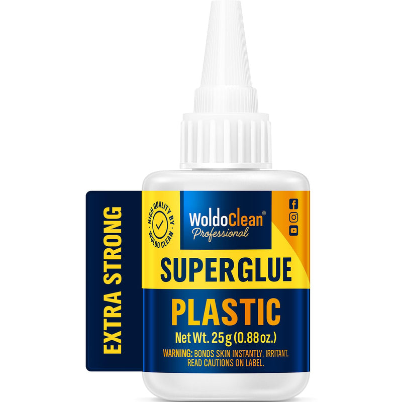 [Australia - AusPower] - Super Glue for Plastic 25g for Instant Strength - Waterproof, Heat-Resistant, Clear Glue with Precise Nozzle 