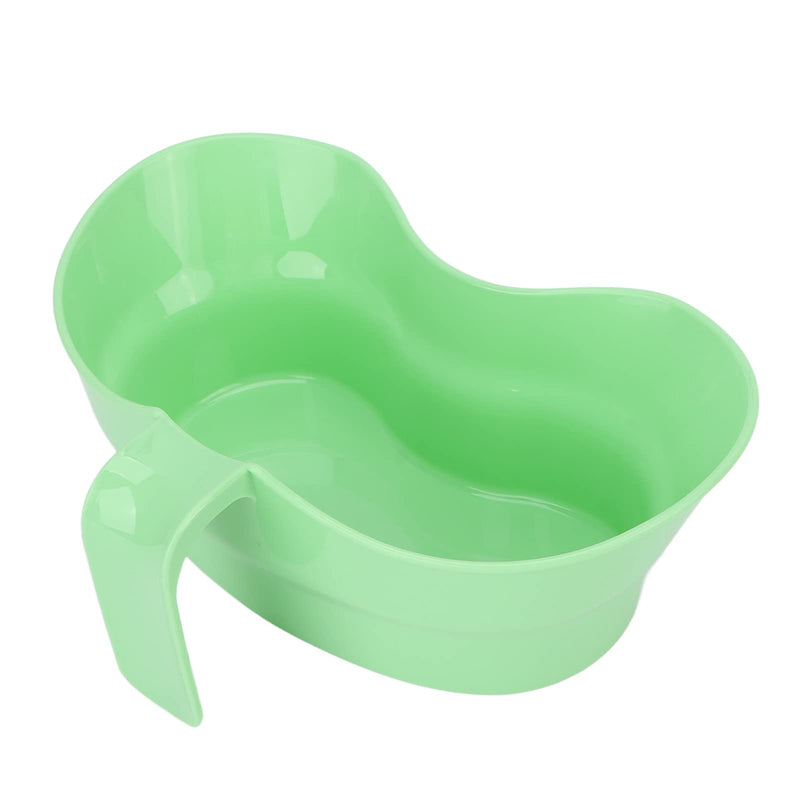 Sonew Plastic Emesis Tub Emesis Basin, Vomit Basin Cup with Grip, Plastic Emesis Bowl for Elderly Bedridden Patient (Green)