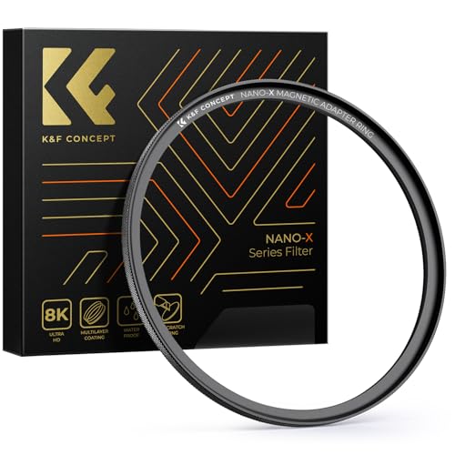 K&F CONCEPT 49-77mm Magnetic Filter Adapter Ring, for 49mm Lens Install 77mm Magnetic Filter 49-77