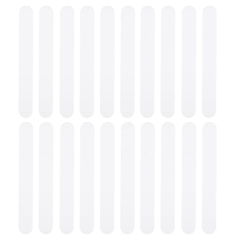 [Australia - AusPower] - 25pcs Tongue Depressors Tongue Stir Sticks Reusable Applicator Sticks Stirring Stick Tool for Laboratory White Plastic Tongue Scraper 