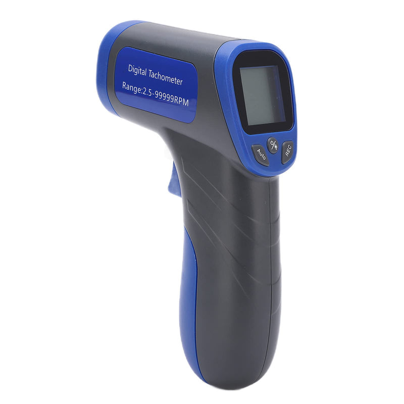 [Australia - AusPower] - Industrial Tachometers Gauge, Digital Photoelectric RPM Meter, Non Contact RPM Gun Tachometer Portable Motor Speed Gauge Gun Compact Photo Tachometer with LCD Digital Display, Wide Measurement Range 