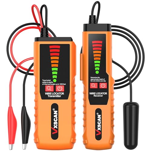 Underground Cable Wire Locator, Wire Detector Tracer F04 for Finding Break Cables, Irrigation Wires