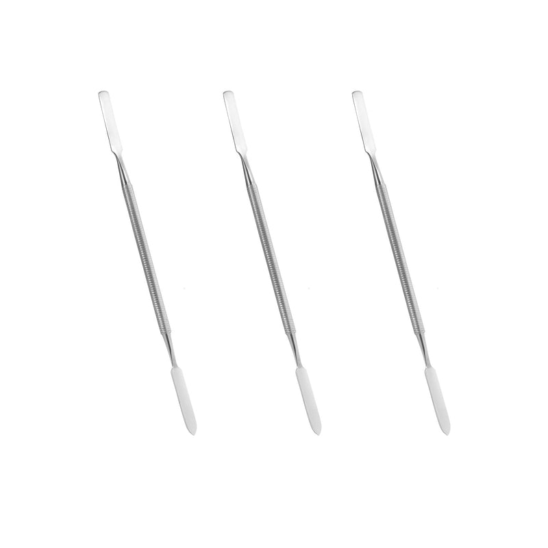 [Australia - AusPower] - Annhua 3 Pcs Dental Cement Spatula Dental Mixing Spatula, Stainless steel Lab Restorative Double Ended Instrument for Mixing Cement, Alginate and Sculpting Dental Wax 