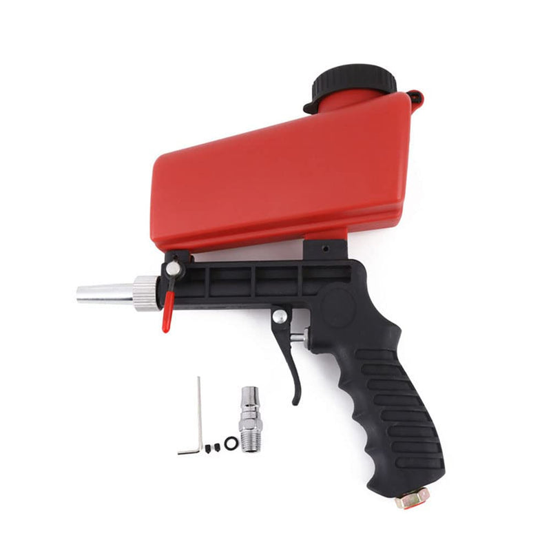 [Australia - AusPower] - 1/4” Air Sandblasting Gun Portable Handheld Sandblaster 90psi Gravity Sandblasting Gun Pneumatic Sandblaster Spray Gun Blasting Machine 