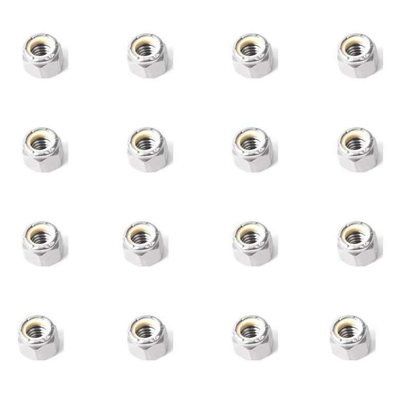 [Australia - AusPower] - 5/16-18 Nylon Insert Hex Lock Nuts,Socell 50pcs 304 Stainless Steel Nylon Insert Hex LockNuts for Industrial and Construction Fasteners 5/16"-18(50pcs) 