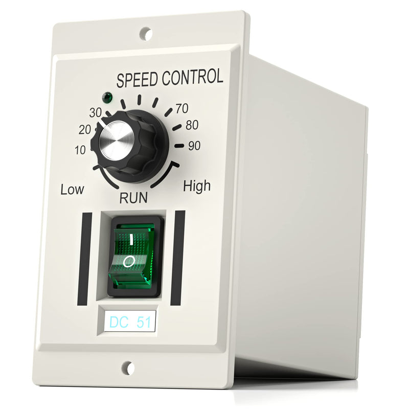 [Australia - AusPower] - DC Motor Speed Controller AC 110V Input 0-90V Output Knob Adjustable Electric Regulator for Permanent Magnet Motor 400W DC-51 